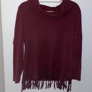 Fringed sweater